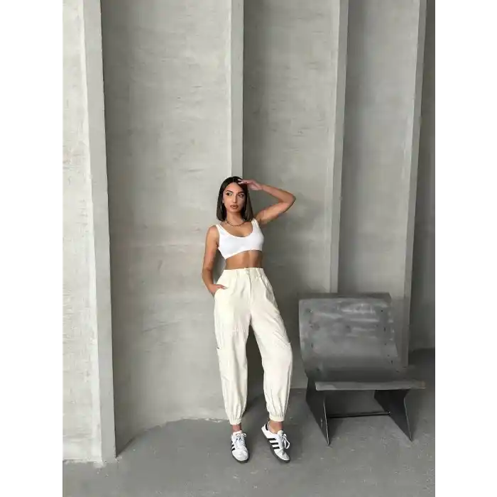 Jogger lastik paça pantolon