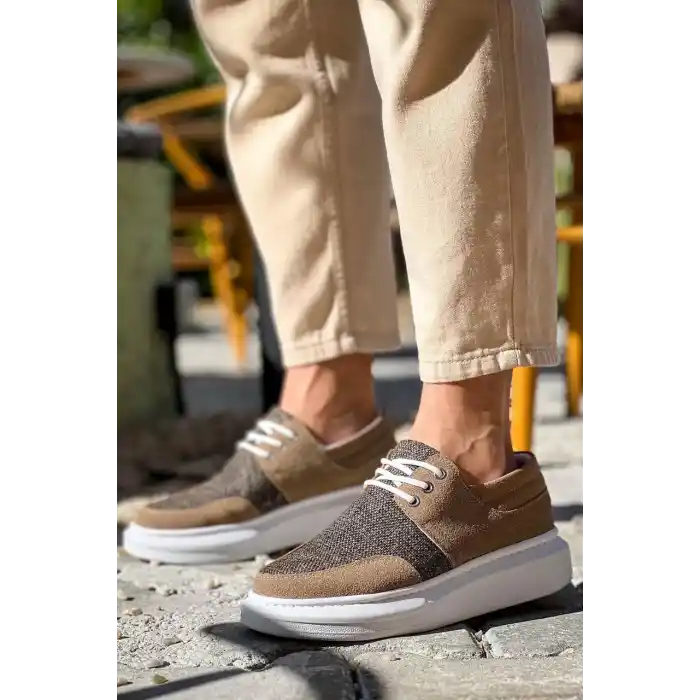 KB-042  Kuback  Bağcıklı Taba Günlük Erkek Ayakkabı