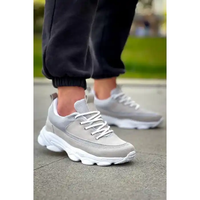 KB-707  Kuback Taş Süet Yüksek Taban Bağcıklı Günlük Erkek Ayakkabı