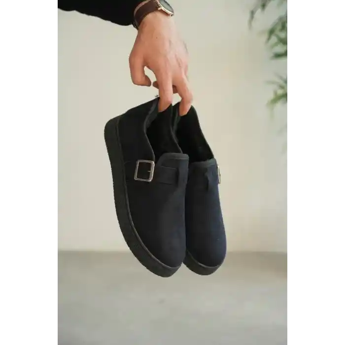 KB-KX1 Kuback Lacivert Kürklü Günlük Erkek Ayakkabı