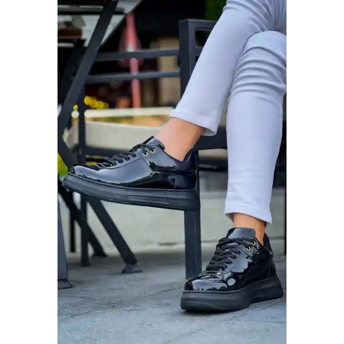 KB-X20 Kuback Kömür Rugan  Günlük Erkek Ayakkabı