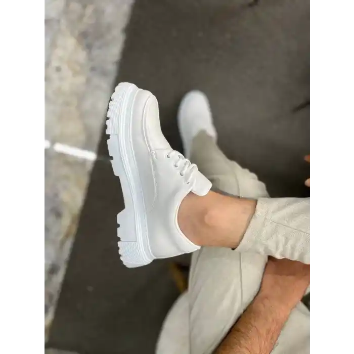 KB-X6 Kuback Beyaz Cilt Günlük Erkek Ayakkabı