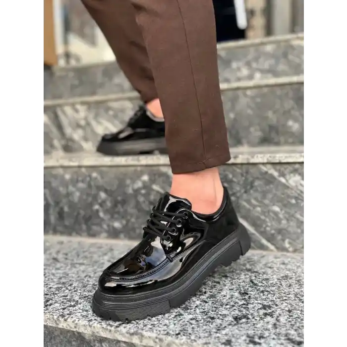 KB-X6 Kuback Kömür Rugan Günlük Erkek Ayakkabı