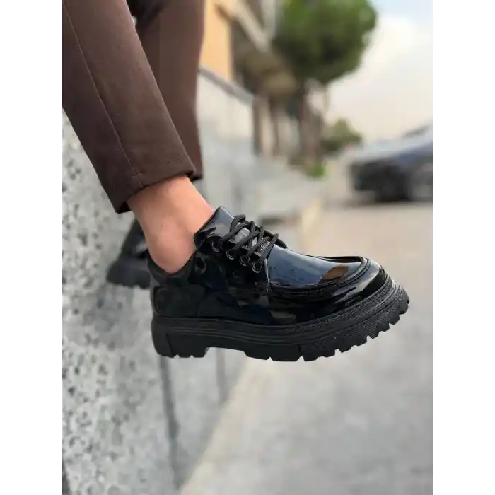 KB-X6 Kuback Kömür Rugan Günlük Erkek Ayakkabı