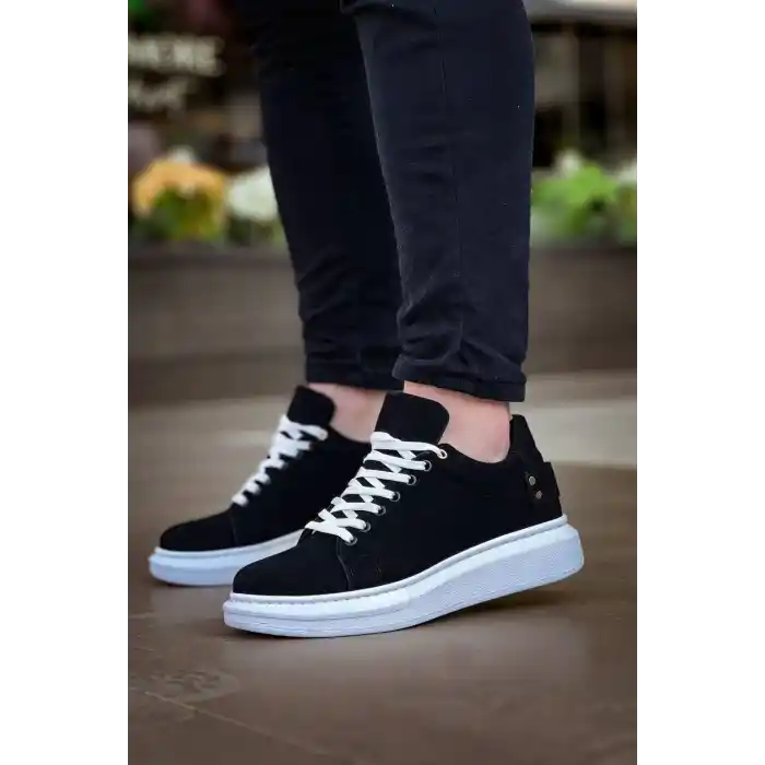 KB047  Kuback Siyah Süet Günlük Erkek  Ayakkabı