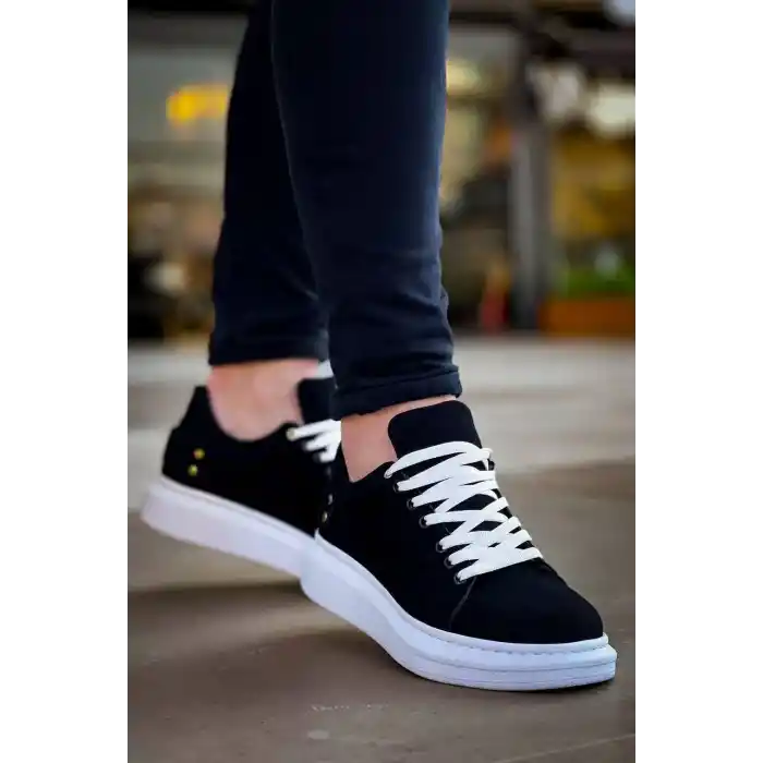 KB047  Kuback Siyah Süet Günlük Erkek  Ayakkabı