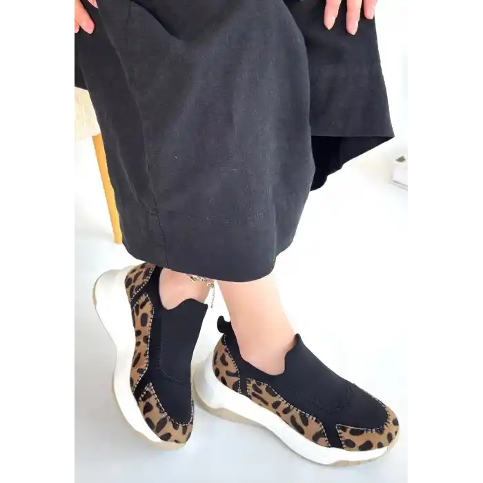Kendy Leopar Süet Spor Ayakkabı