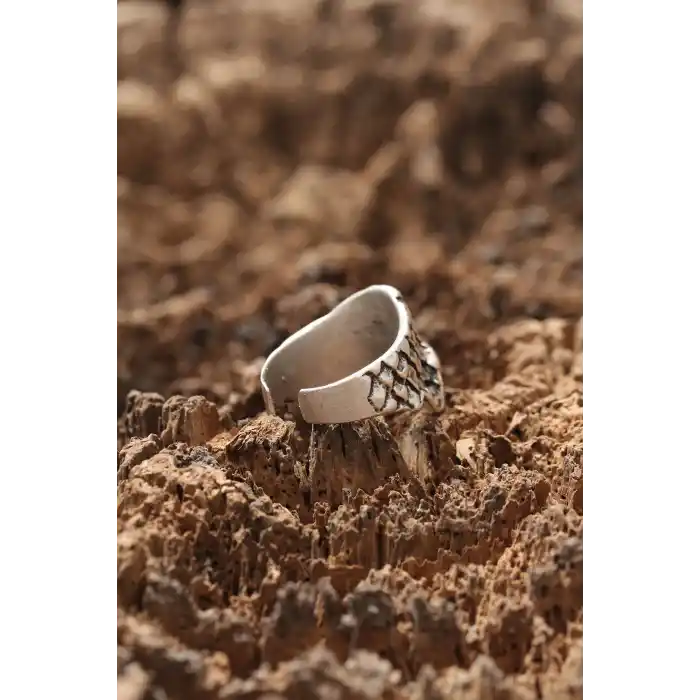 Kuru Kafa Desen Ayarlanabilir Yüzük