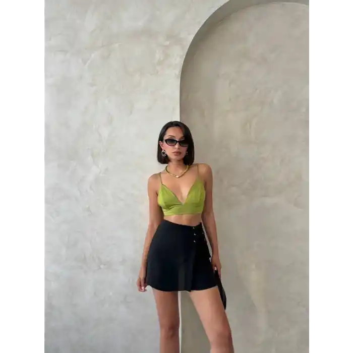 Kuş gözü şort etek s25819