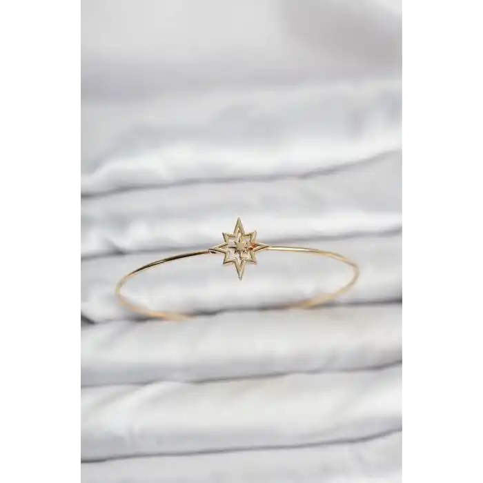 Kutup Yıldızı Model Gold Renk Bileklik