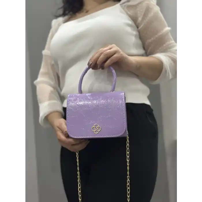 Lila cilt krash çanta