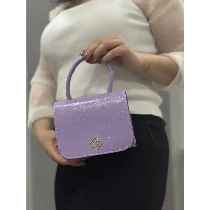 Lila cilt krash çanta