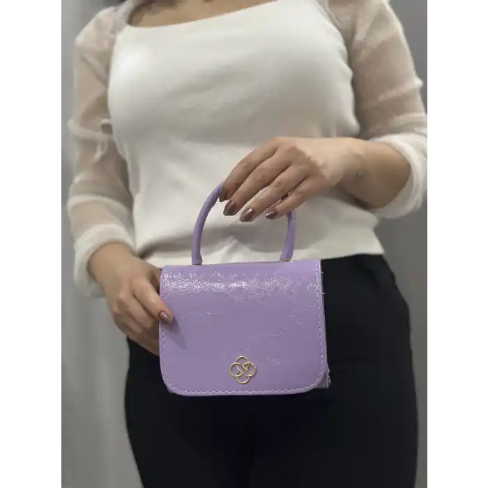 Lila cilt krash çanta