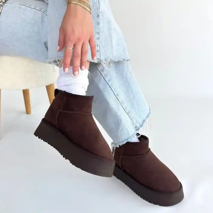 Linne Kahverengi Süet Bot