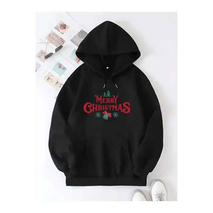 Merry Chrıstmas Sweatshirt & Hodie - Siyah