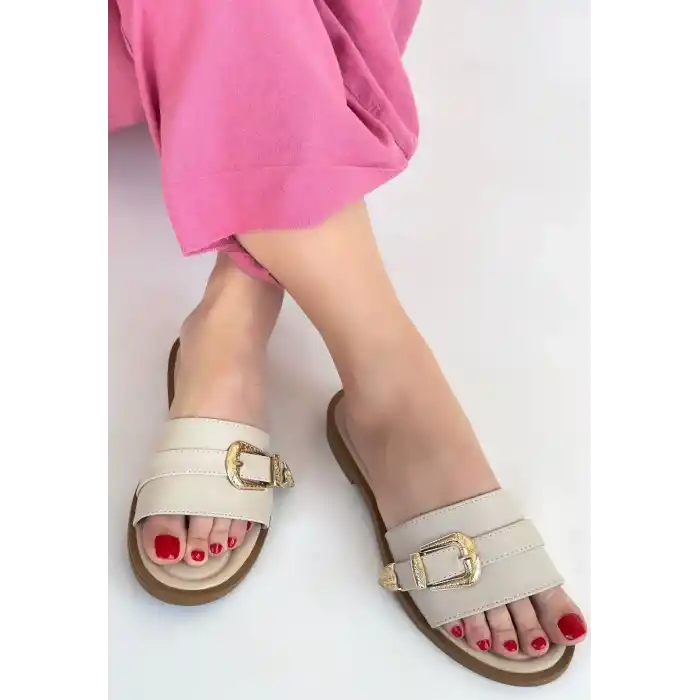 Orja Bej Cilt Terlik