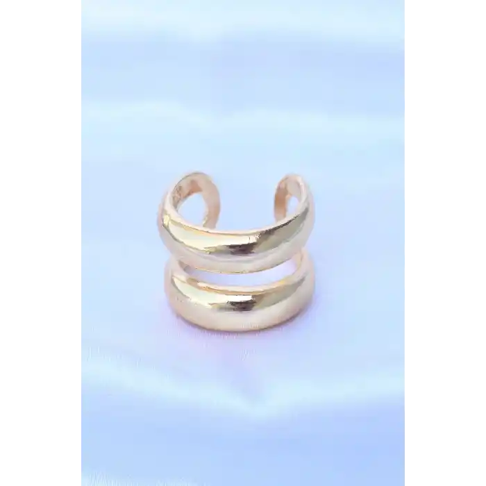 Pirinç Gold Renk Ayarlanabilir Şerit Yüzük