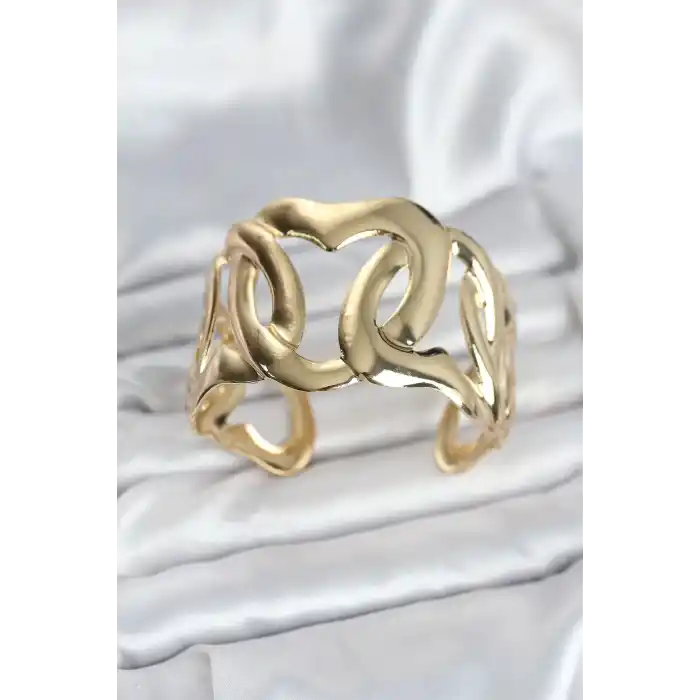 Pirinç Gold Renk Vintage Kadın Bileklik