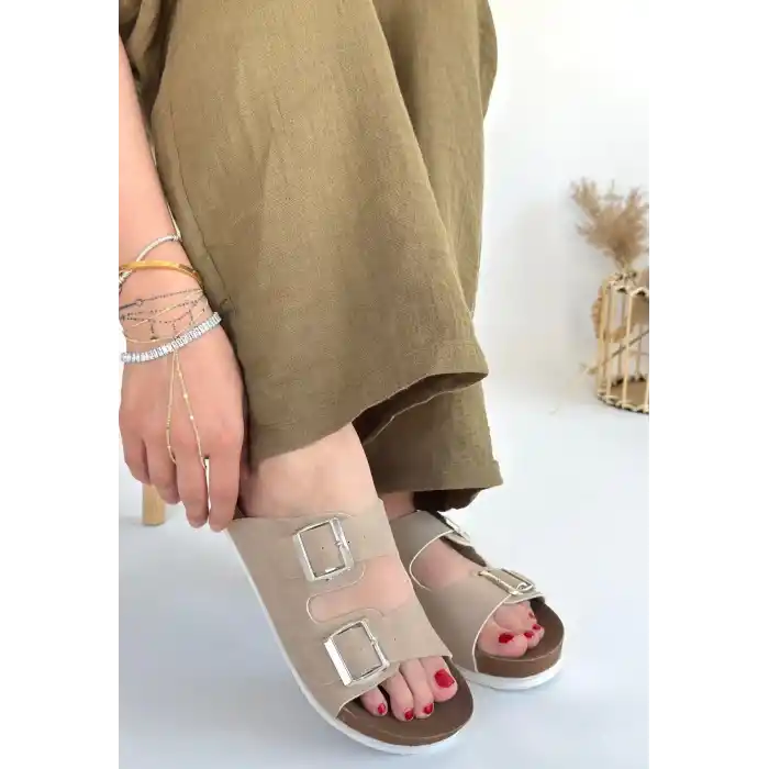 Rıno Ten Nubuk Terlik