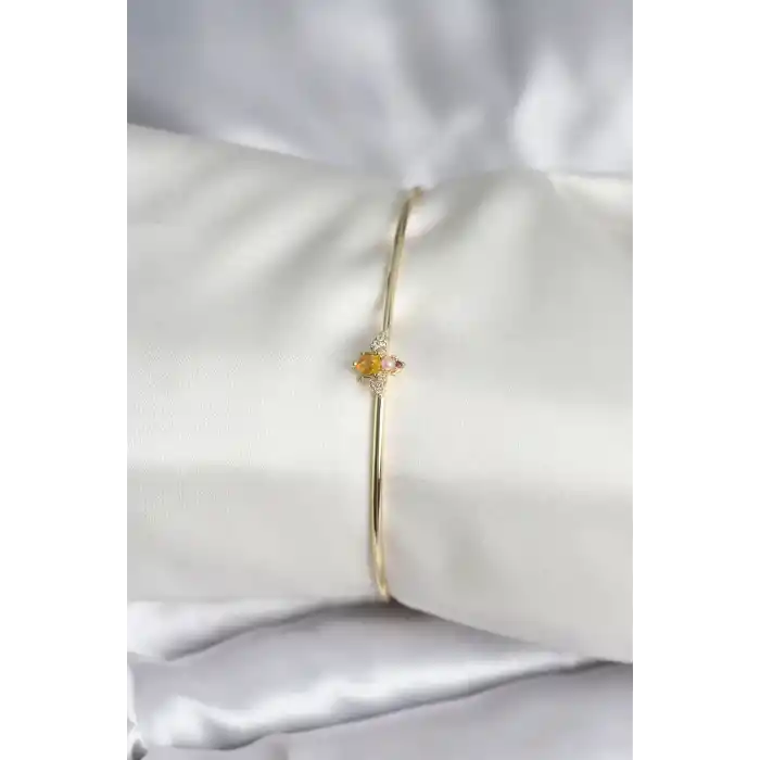 Sinek Figürlü Gold Renk Pirinç Kadın Bileklik