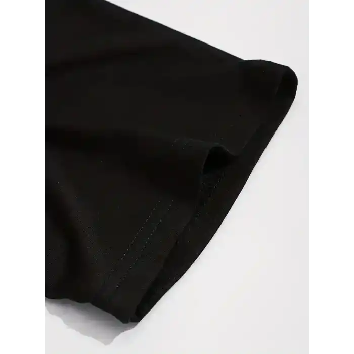 Sporda Günlük Hayata Giyilebilir GYM Baskılı Oversize Bisiklet Yaka Erkek T-shirt - Siyah