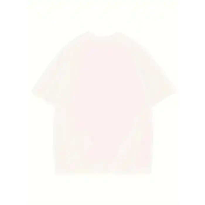 Thousand Ön Arka Baskılı Oversize Bisiklet Yaka T-shirt - Beyaz