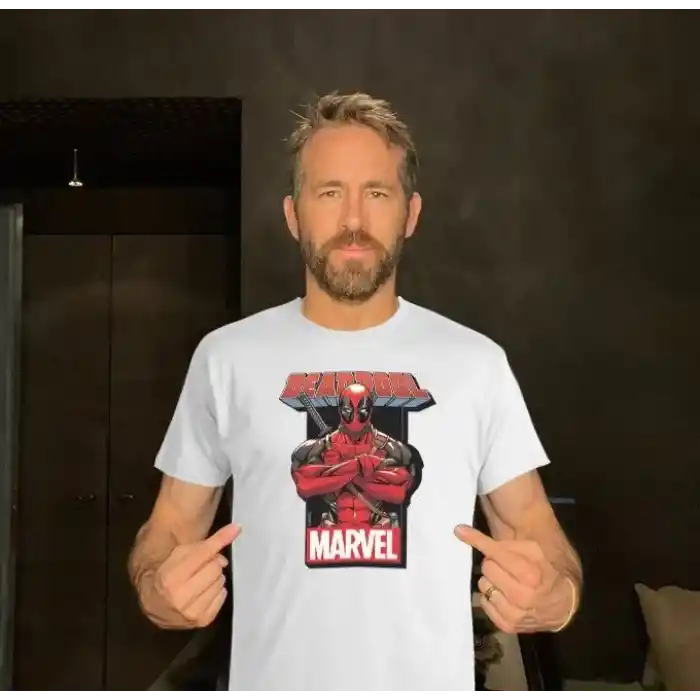 Unisex Bisiklet Yaka Baskılı Oversize T-Shirt - Beyaz