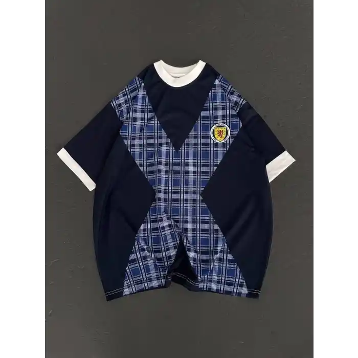 Unisex Bisiklet Yaka Baskılı Oversize T-Shirt - Siyah