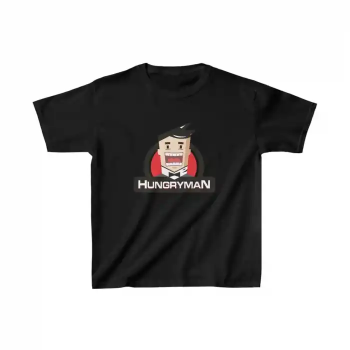 Unisex Çocuk Baskılı T-Shirt - Siyah