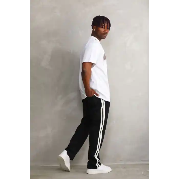 Unisex Oversize Kolye Dahil T-Shirt - Beyaz