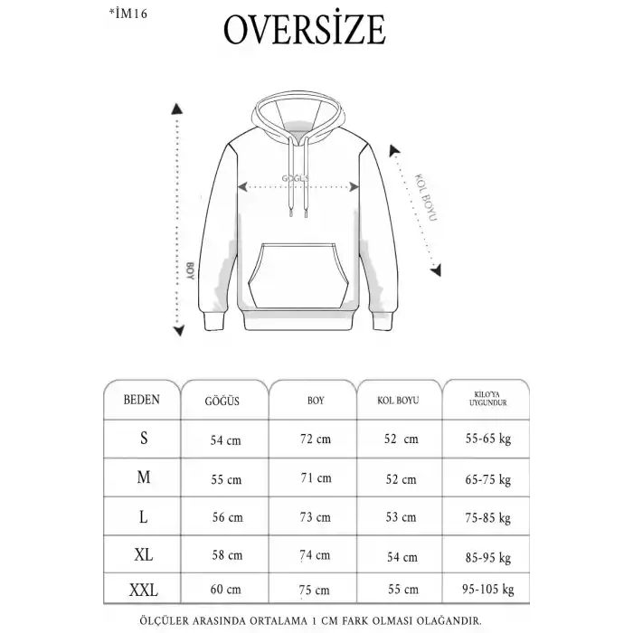 Unisex Tam Fermuarlı Kapşonlu  SweatShirt - Füme