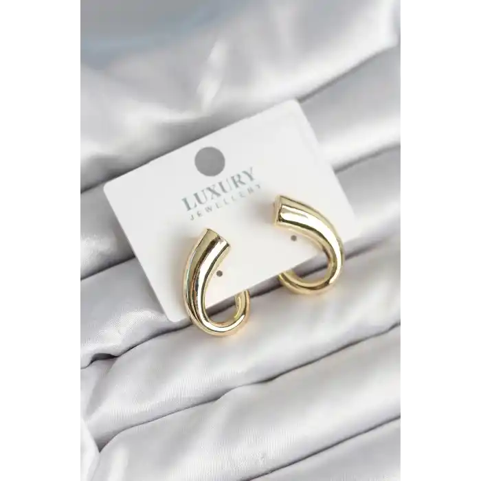 Vintage Model Gold Renk Kadın Küpe