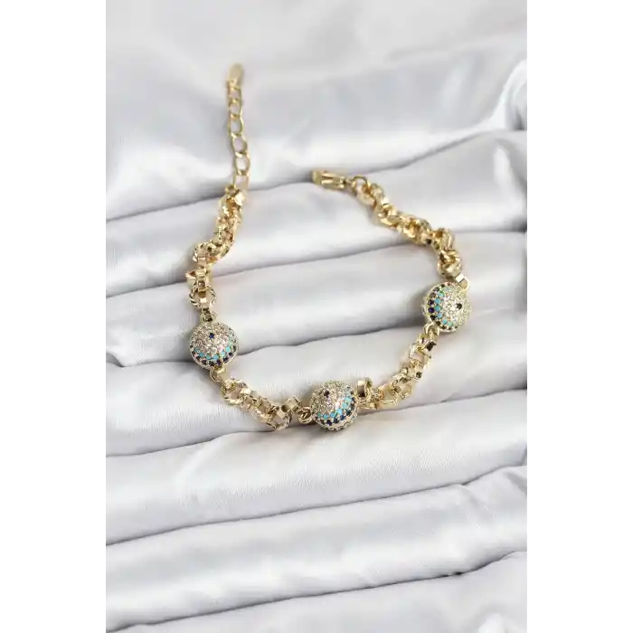 Xuping VIP Nazarlı Gold Renk Bileklik