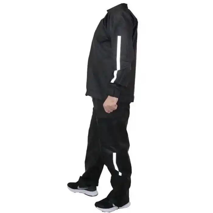 Yağmurluk Takım (Bahçıvan Tipi Askılı Pantolon ve Mont) - Siyah