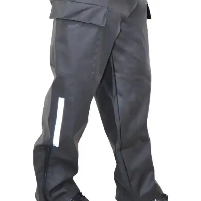 Yağmurluk Takım (Bahçıvan Tipi Askılı Pantolon ve Mont) - Siyah