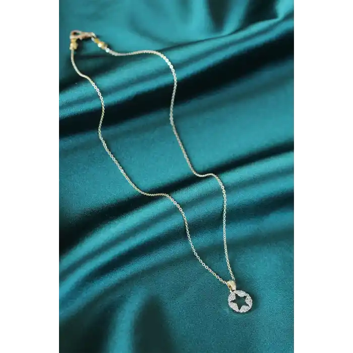 Yıldız Tasarım Gold Renk Kadın Kolye