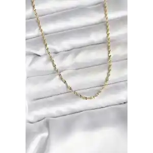 14K Gold Renk Kaplama Burgu Model CM Kadın Kolye