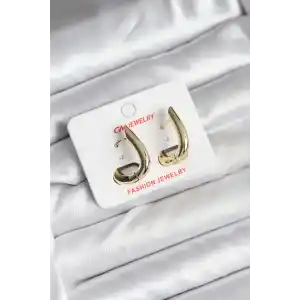 14K Gold Renk Kaplama CM Kadın Küpe