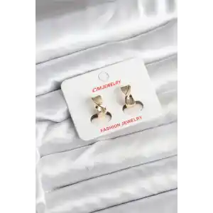 14K Gold Renk Kaplama CM Kadın Küpe