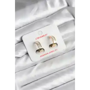 14K Gold Renk Kaplama CM Kadın Küpe