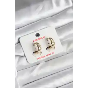 14K Gold Renk Kaplama CM Kadın Küpe