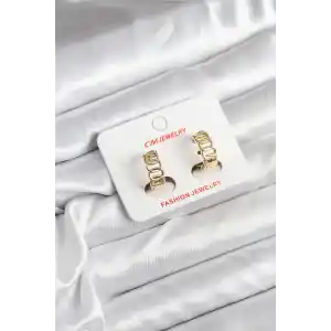 14K Gold Renk Kaplama Samanyolu Model CM Kadın Küpe