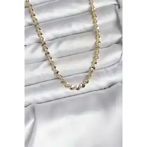 14K Gold Renk Kaplama Zincir Model CM Kadın Kolye