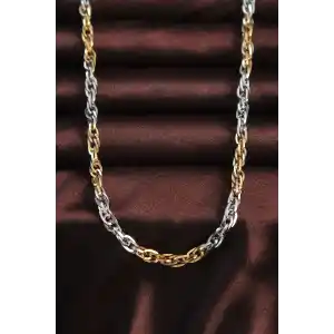 316L Çelik Çift Renk Hallow Model Kolye