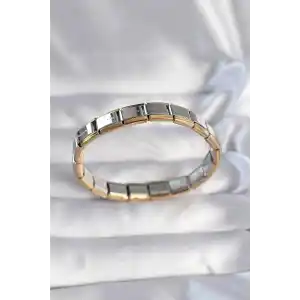 316L Çelik Çift Renk Yazılı Nomination Bileklik