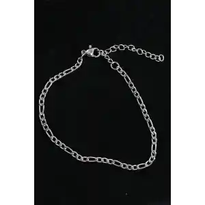 316L Çelik Figaro Model Gümüş Renk Erkek Bileklik