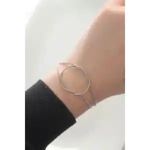 316L Çelik Gümüş Renk Düğüm Model Bileklik