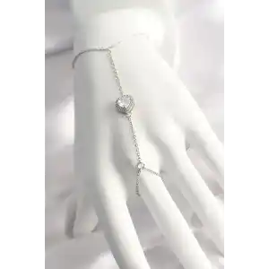 316L Çelik Gümüş Renk Kalp Model Şahmeran