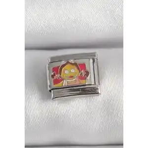 316L Çelik Gümüş Renk Renkli Çocuk İşlemeli Nomination Charm