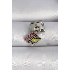 316L Çelik Gümüş Renk Sallantı Defter Figür Nomination Charm